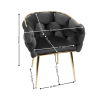 Luxury modern leisure velvet single sofa chair bedroom