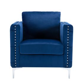 Modern Velvet Armchair  Accent Chair Club Chair