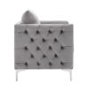 Modern Velvet Armchair Tufted Button Accent chair