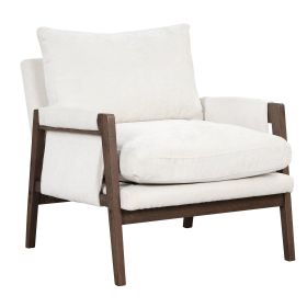 Mid-Century Modern Velvet Accent Chair,LeisureSolid Wood