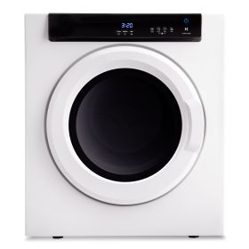 Electric Portable Clothes Dryer;  Front Load Laundry Dryer with Touch Screen Panel and Stainless Steel Tub for Apartments;  Dormitory;  and RVs