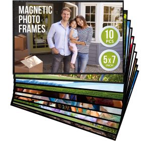 10 Pack 5x7 inch Magnetic Picture Frames for Refrigerator