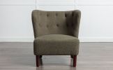 Accent Chair, Upholstered Armless Chair