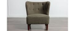 Accent Chair, Upholstered Armless Chair