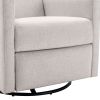 Modern Upholstered Rocker Nursery Chair  Swivel Recliner