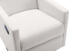 Modern Upholstered Rocker Nursery Chair   Swivel Recliner