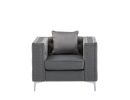 Lorreto 40" Gray Velvet Chair