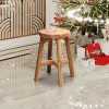 Acacia Wood Stool Round Top Chairs