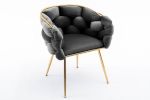 Luxury modern leisure velvet single sofa chair bedroom