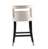 Suede Velvet Barstool with nailheads Dining Room Chair