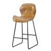 ,Leather Bar Chair with High-Density Sponge,