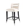 Suede Velvet Barstool with nailheads Dining Room Chair