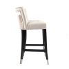 Suede Velvet Barstool with nailheads Dining Room Chair