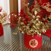 1pc New Year Spring Festival Pots; Artificial Flowers