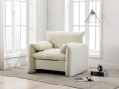 Modern  Chenille Oversized Armchair Accent Chair