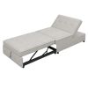 4-in-1 Sofa Bed, Chair Bed, Multi-Function Folding Ottoman Bed