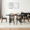 Black Wood Dining Kitchen Table