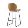 ,Leather Bar Chair with High-Density Sponge,