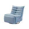 Lazy Chair , Rotatable Modern Lounge with a Side Pocket, Leisure Upholstered Sofa Chair , Reading Chair for Small Space