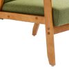 Leisure Chair with Solid Wood Armrest and Feet, Mid-Century Modern Accent chair, for Living Room Bedroom Studio chair