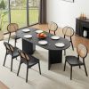 Black Wood Dining Kitchen Table