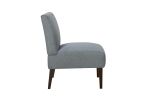 Accent Chair 1pc Gray Fabric Upholstered  Living Room Furniture Armless Chair