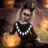 1pc, Halloween White Ghost Necklace Decor Light,