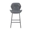 Leather Bar Chair with High-Density Sponge, PU Chair Counter