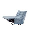 Lazy Chair , Rotatable Modern Lounge with a Side Pocket, Leisure Upholstered Sofa Chair , Reading Chair for Small Space