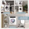 Electric Portable Clothes Dryer;  Front Load Laundry Dryer with Touch Screen Panel and Stainless Steel Tub for Apartments;  Dormitory;  and RVs