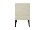 Accent Chair 1pc Beige Fabric Upholstered