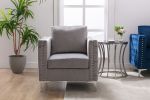 Modern Velvet Armchair Tufted Button Accent chair