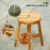 Acacia Wood Stool Round Top Chairs