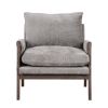 Mid Modern Velvet Accent Chair,Leisure Chair with Solid Wood