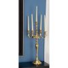 DecMode 5 Holder Gold Aluminum Candelabra