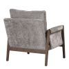 Mid Modern Velvet Accent Chair,Leisure Chair with Solid Wood