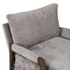 Mid Modern Velvet Accent Chair,Leisure Chair with Solid Wood