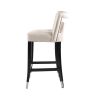 Suede Velvet Barstool with nailheads Dining Room Chair