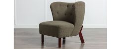 Accent Chair, Upholstered Armless Chair