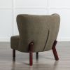 Accent Chair, Upholstered Armless Chair