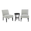 Modern  3pc Set Living Room Furniture Table and 2 Chairs