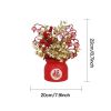 1pc New Year Spring Festival Pots; Artificial Flowers