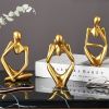 3pcs Abstract Villain Decorative Ornaments; Handmade Resin Handicrafts;