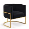 Upholstered Velvet Accent Chair