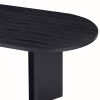 Black Wood Dining Kitchen Table