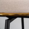 Beige Swivel Bar Stools - High-Back, Adjustable,