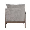 Mid Modern Velvet Accent Chair,Leisure Chair with Solid Wood