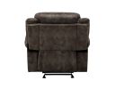 2-Tone Chocolate Velvet Zubaida Glider Recliner Chair