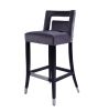 Suede Velvet Barstool with nailheads Dining Room