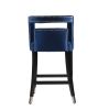 Suede Velvet Barstool with nailheads